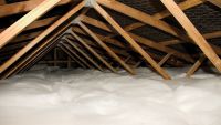 Ceiling Blanket Insulation Installed