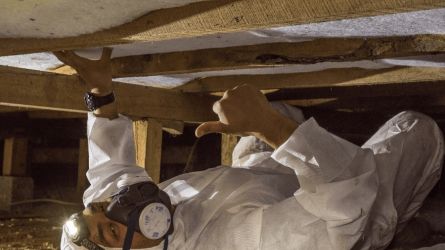 Installer of underfloor insulation